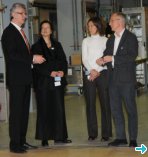 Ana Arana Antelo with NMI3 coordinators at ILL. Picture: Serge Claisse, ILL. Ana Arana Antelo with NMI3 coordinators at ILL. Picture: Serge Claisse, ILL.